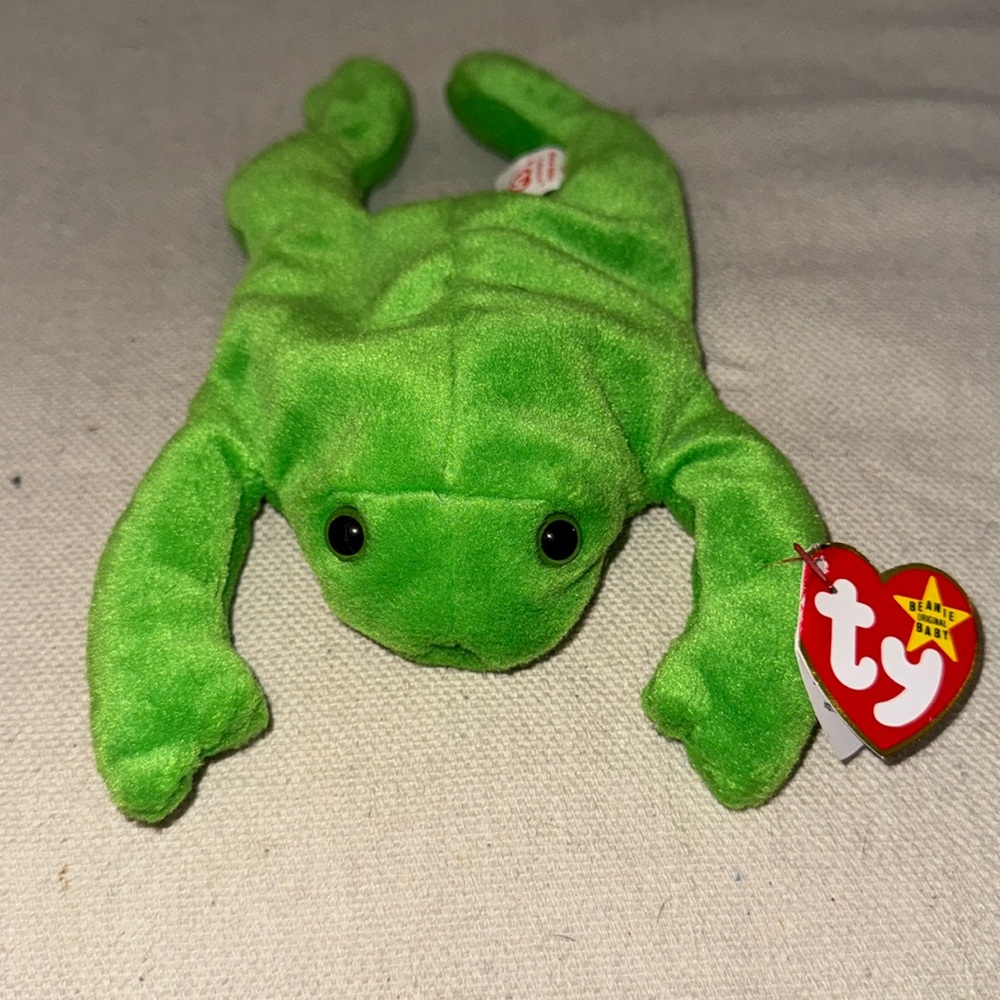 TAG ERROR - ‘93 - Ty - Legs the Frog Beanie Baby